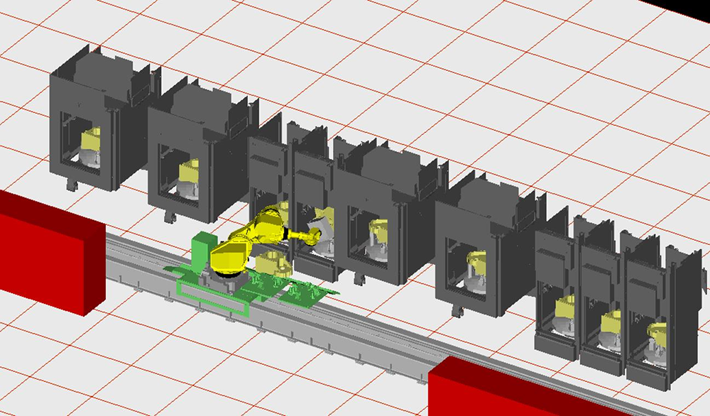 機器人加工中心上下料系統(tǒng)
